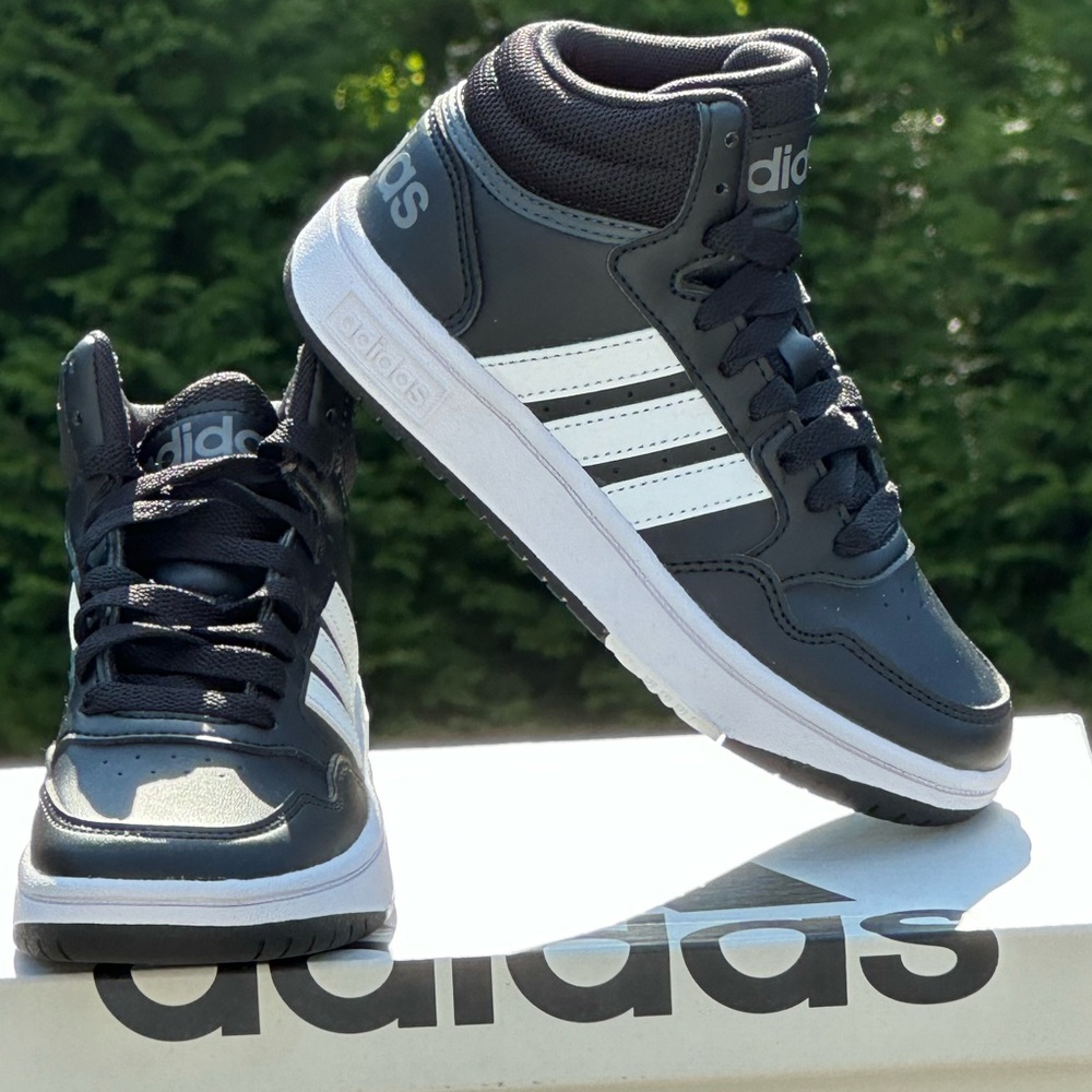 Adidas Hoops 3.0 Mid Casual Athletic Sneaker NEW - Toddler & Youth 11C, 12C, 3Y
